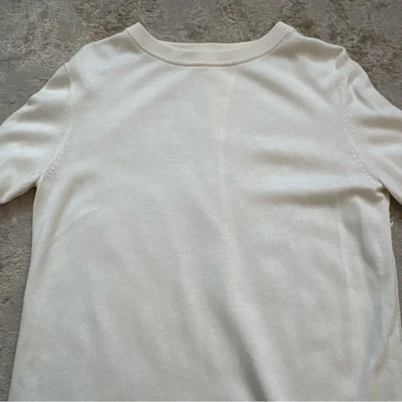 Lululemon Still At Ease Cashlu Knit Pullover Sweater in Angel Wing Cream Size 6 - Picture 9 of 13